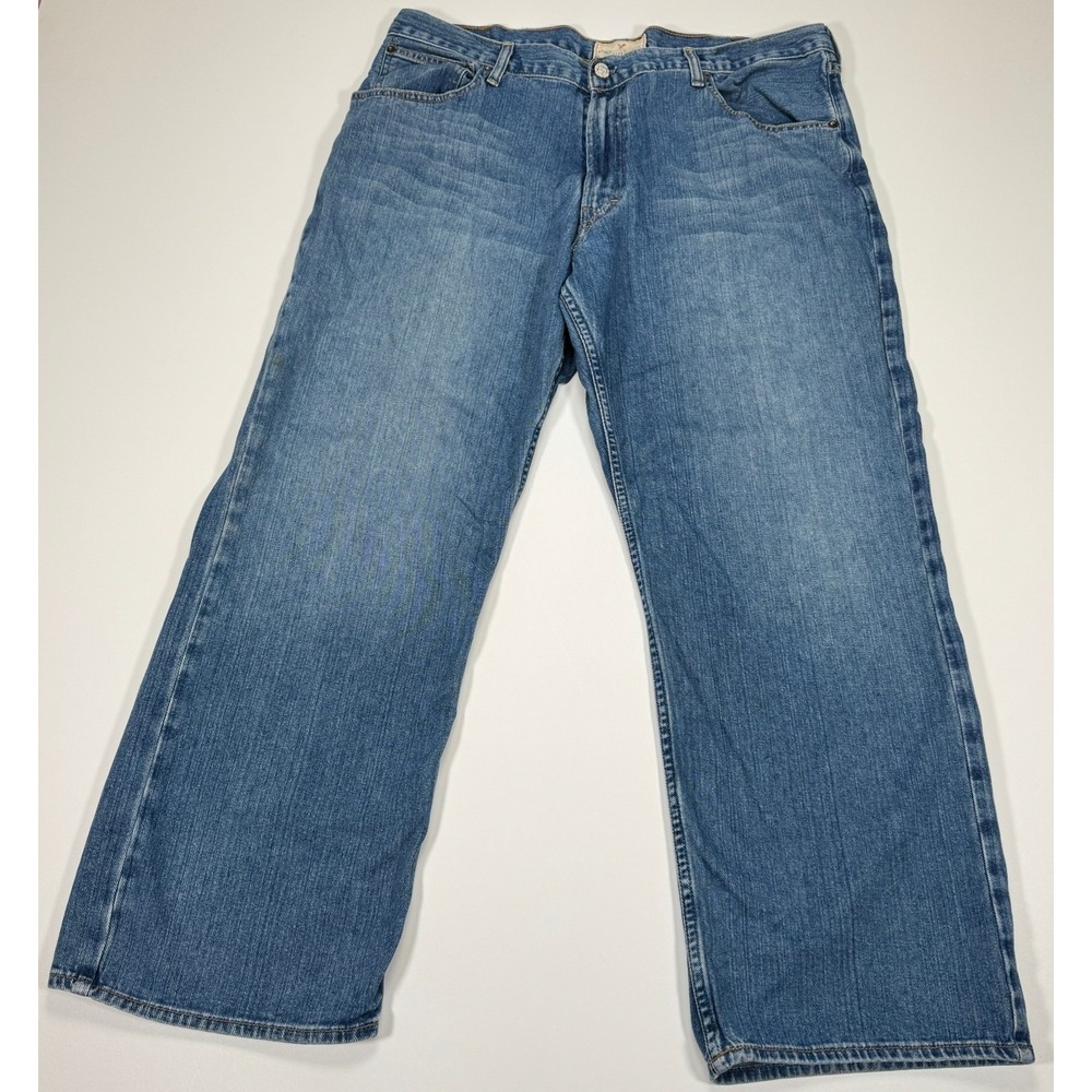 American Eagle Outfitters Loose Fit Mens Jeans 38x30 Medium Wash Blue Denim